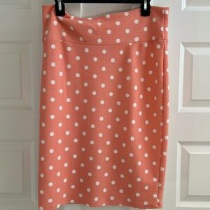 Lularoe Polka Dot Cassie Skirt L